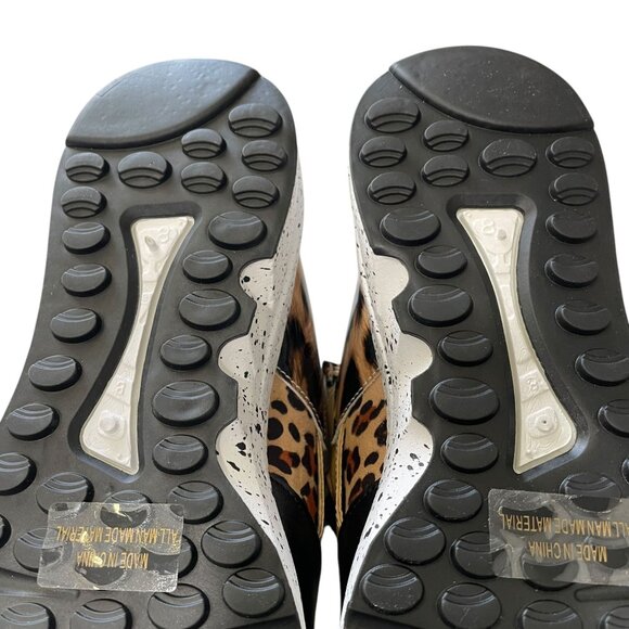 Fashion Nova Samariah Chunky Sneakers Leopard Print Size 9 Streetwear Athleisure - Picture 4 of 12